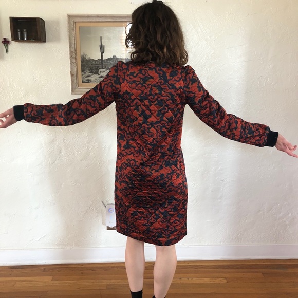 Dries Van Noten Quilted Shift Dress - Picture 3 of 6